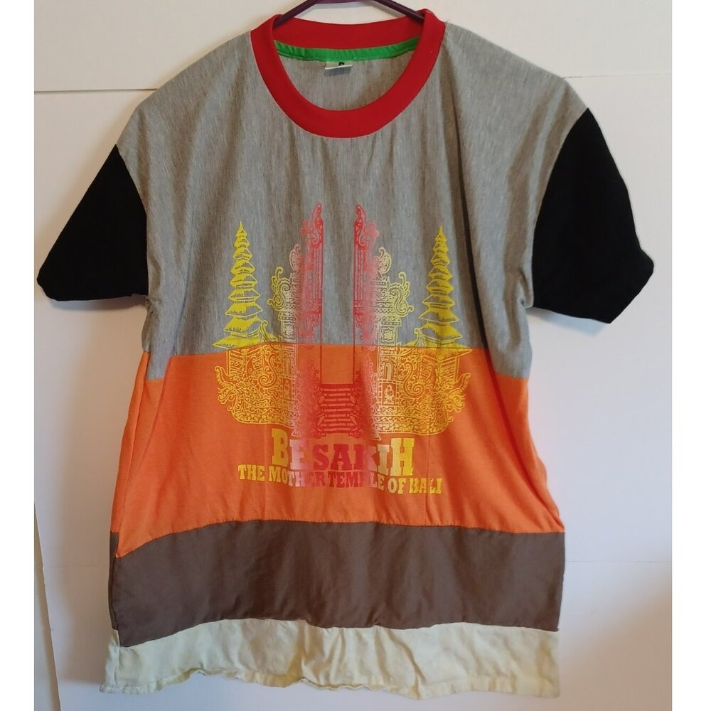 Vintage D Collections  Besakih Mother Temple Bali T Shirt Size XL Single Stitch